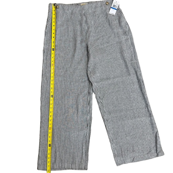 Michael Kors Striped Linen Blend Wide Leg Pants 
X-Large Casual Resort Wear NWT - Picture 6 of 9